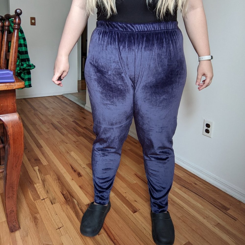 Vintage 90s Purple Velvet Pants